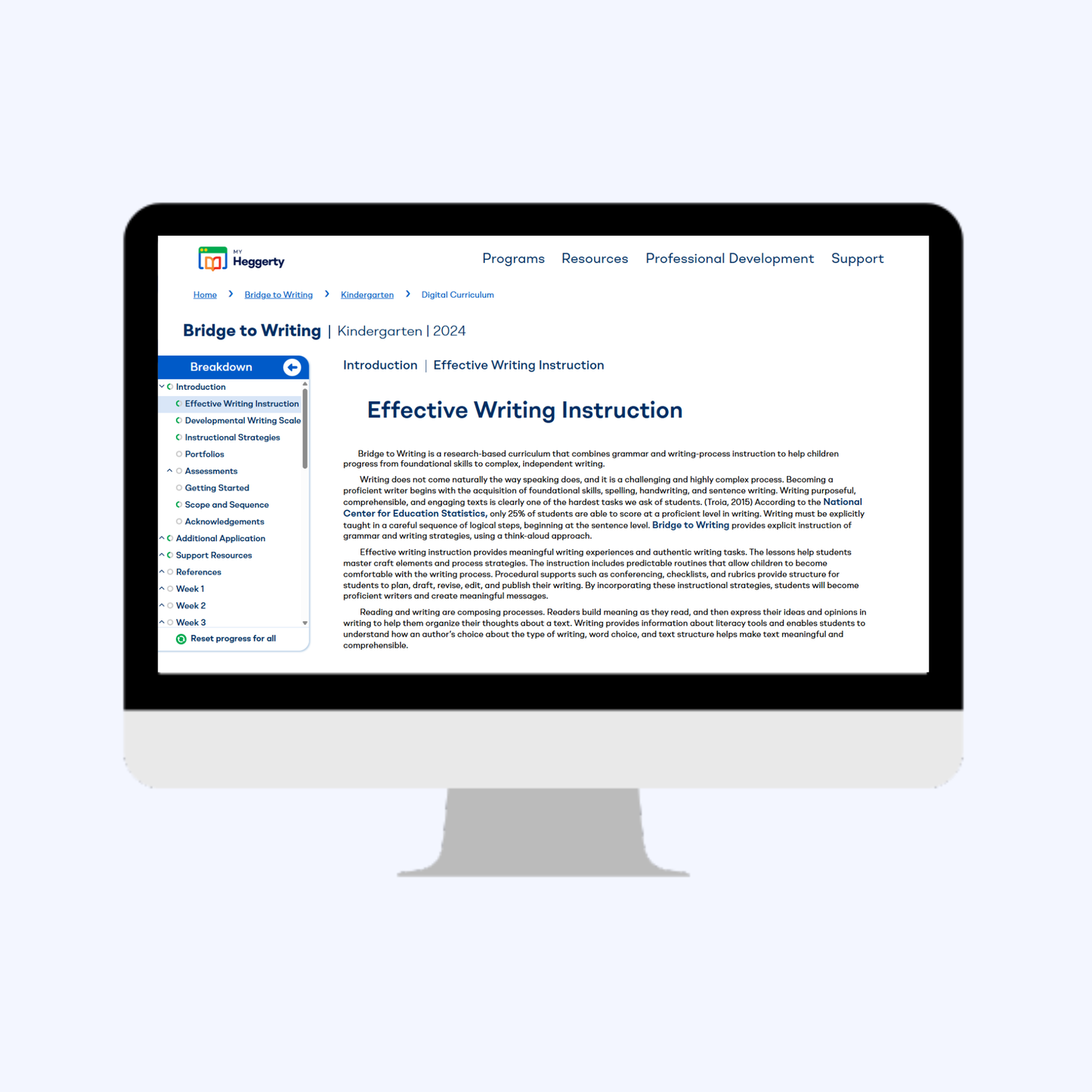 Bridge to Writing K-5 Curriculum