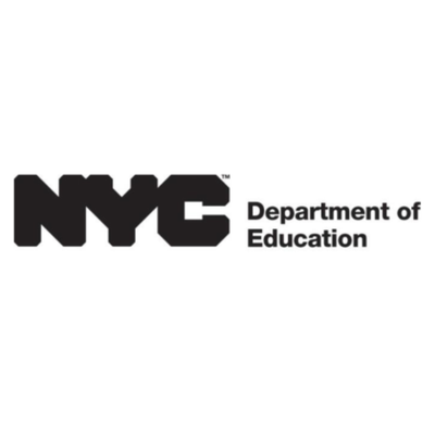 NYC Department of Education logo with bold ‘NYC’ lettering above the department name.