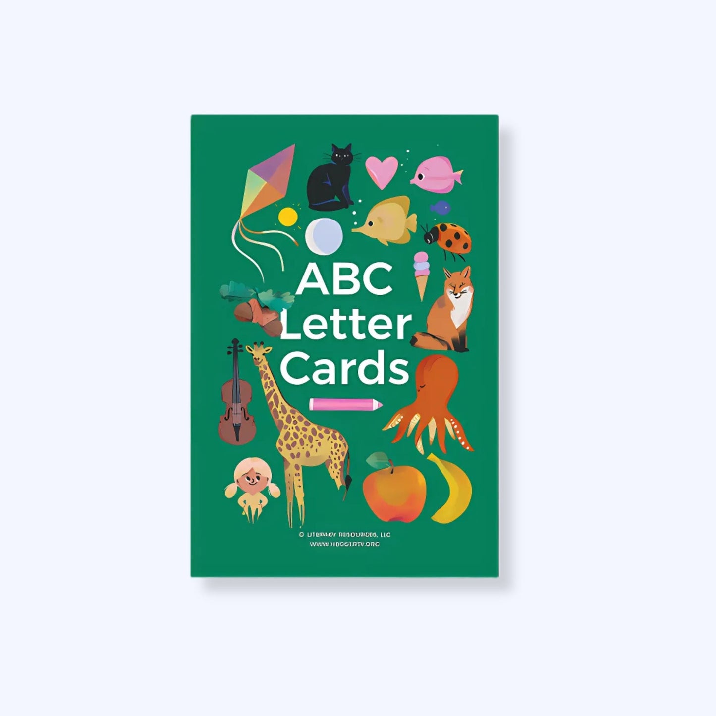 Heggerty ABC Letter Cards box featuring a green cover and colorful alphabet illustrations for phonemic awareness instruction.