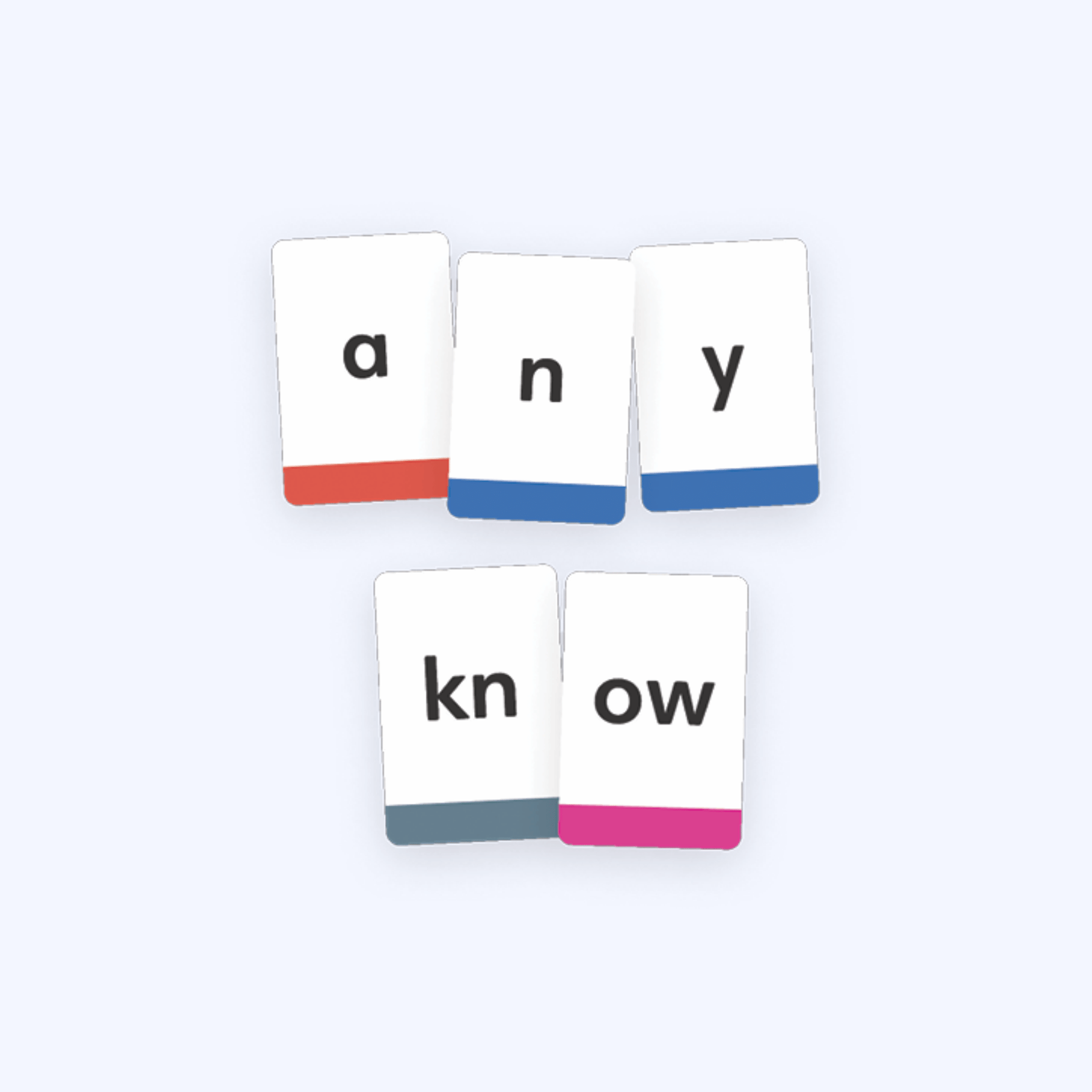 Heart word cards for irregular sight words any, know for kindergarten reading instruction