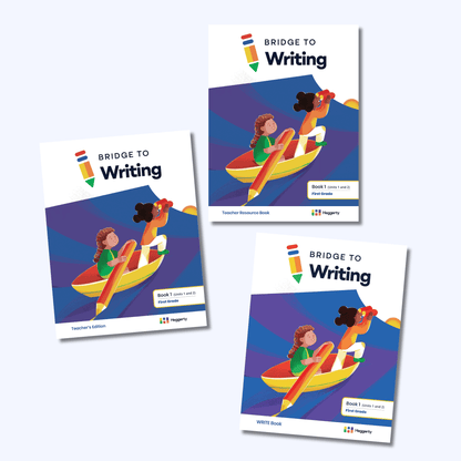 Bridge to Writing First Grade Teacher's Edition, Teacher Resource Book, and WRITE Book, Book 1 Units 1 and 2