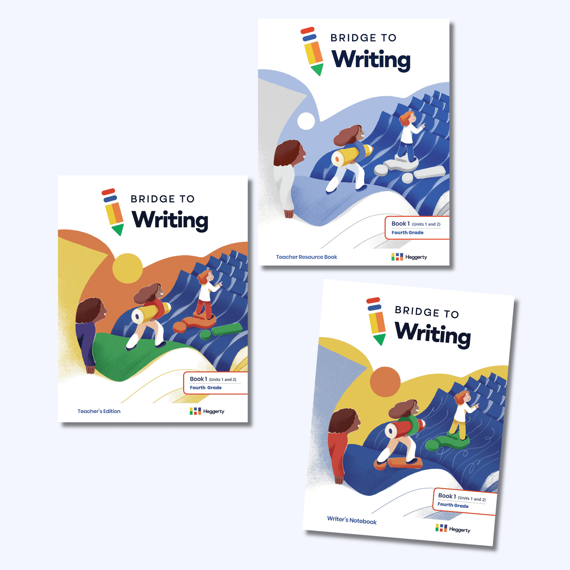 Bridge to Writing Fourth Grade Teacher's Edition, Teacher Resource Book, and Writer's Notebook, Book 1 Units 1 and 2