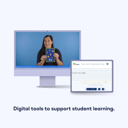 Computer screen displaying a video call with a person holding a book, with a smaller inset showing a login interface.