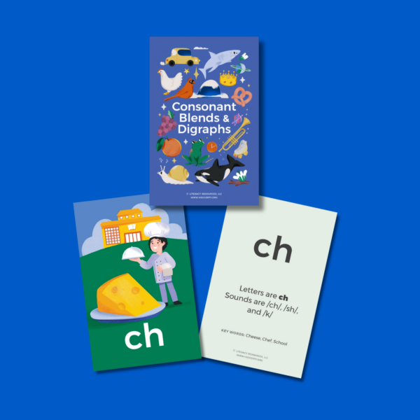 Bridge to Reading Consonant Blends & Digraphs Cards Set