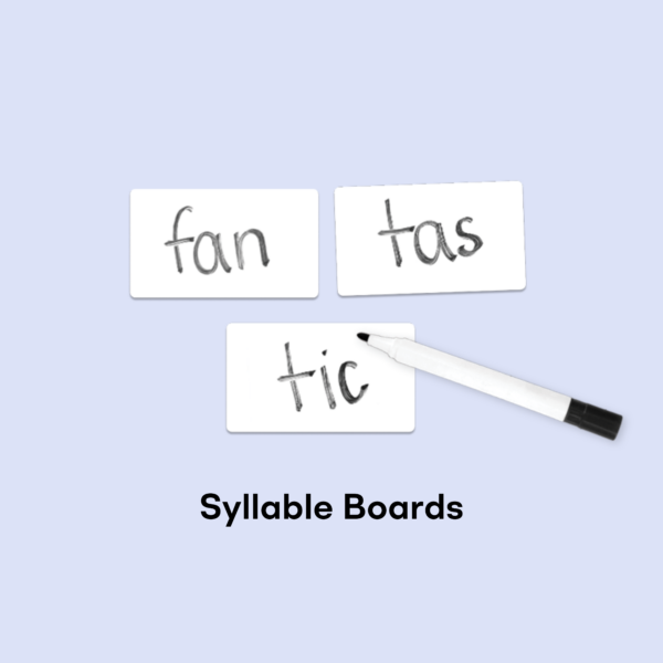 Second Grade, Syllable Boards